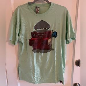 Johnny Cupcakes Viewfinder Green T-Shirt Size Men’s Large